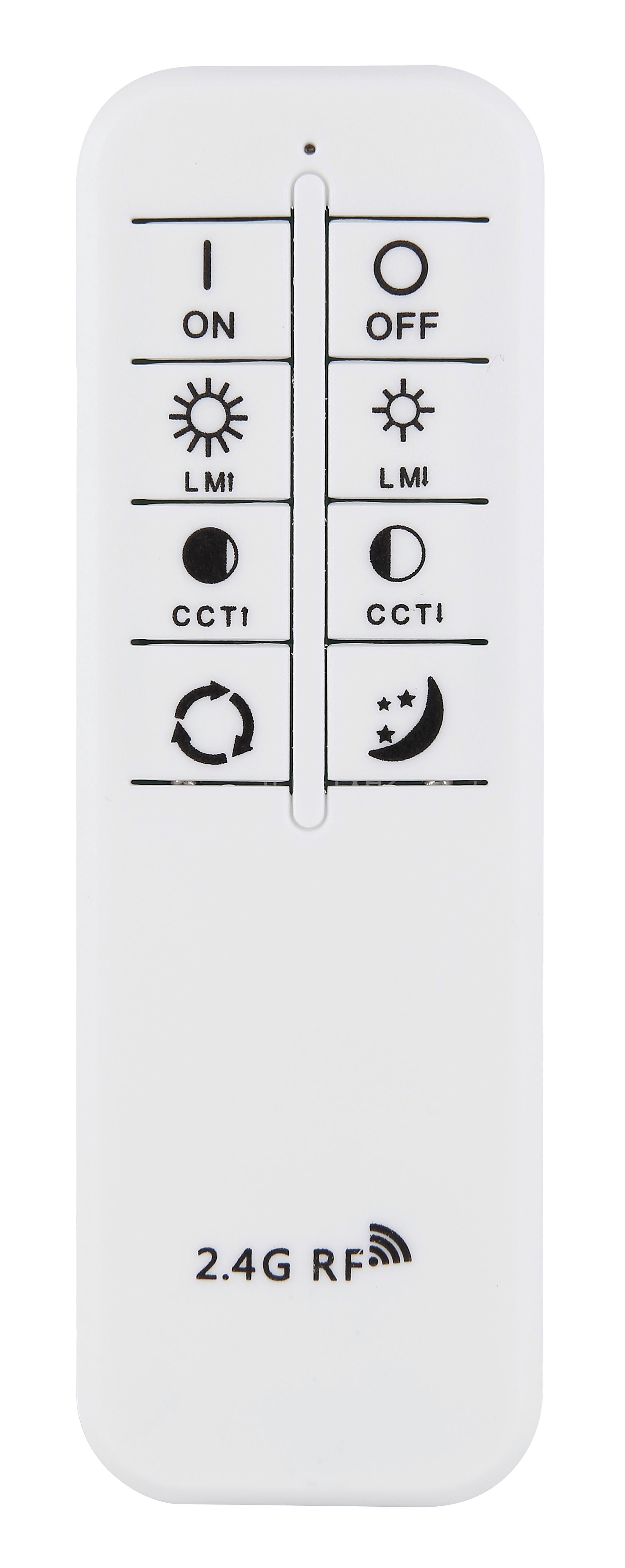 LED-Deckenleuchte 48557-48w Alsuna - Klar/Weiß, KONVENTIONELL, Kunststoff/Metall (48/7cm) - Globo