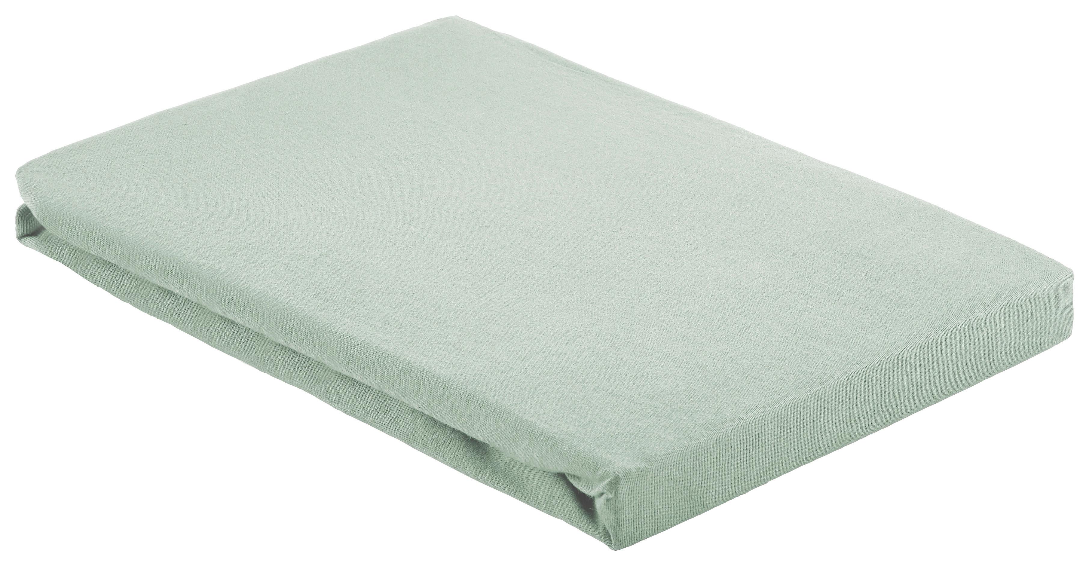 Elastické Prostěradlo Basic, 100/200 Cm - světle zelená, textil (100/200cm) - Modern Living