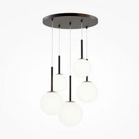 Pendelleuchte Basic Form - Schwarz/Weiß, Trend, Glas/Metall (45/180/45cm) - MAYTONI