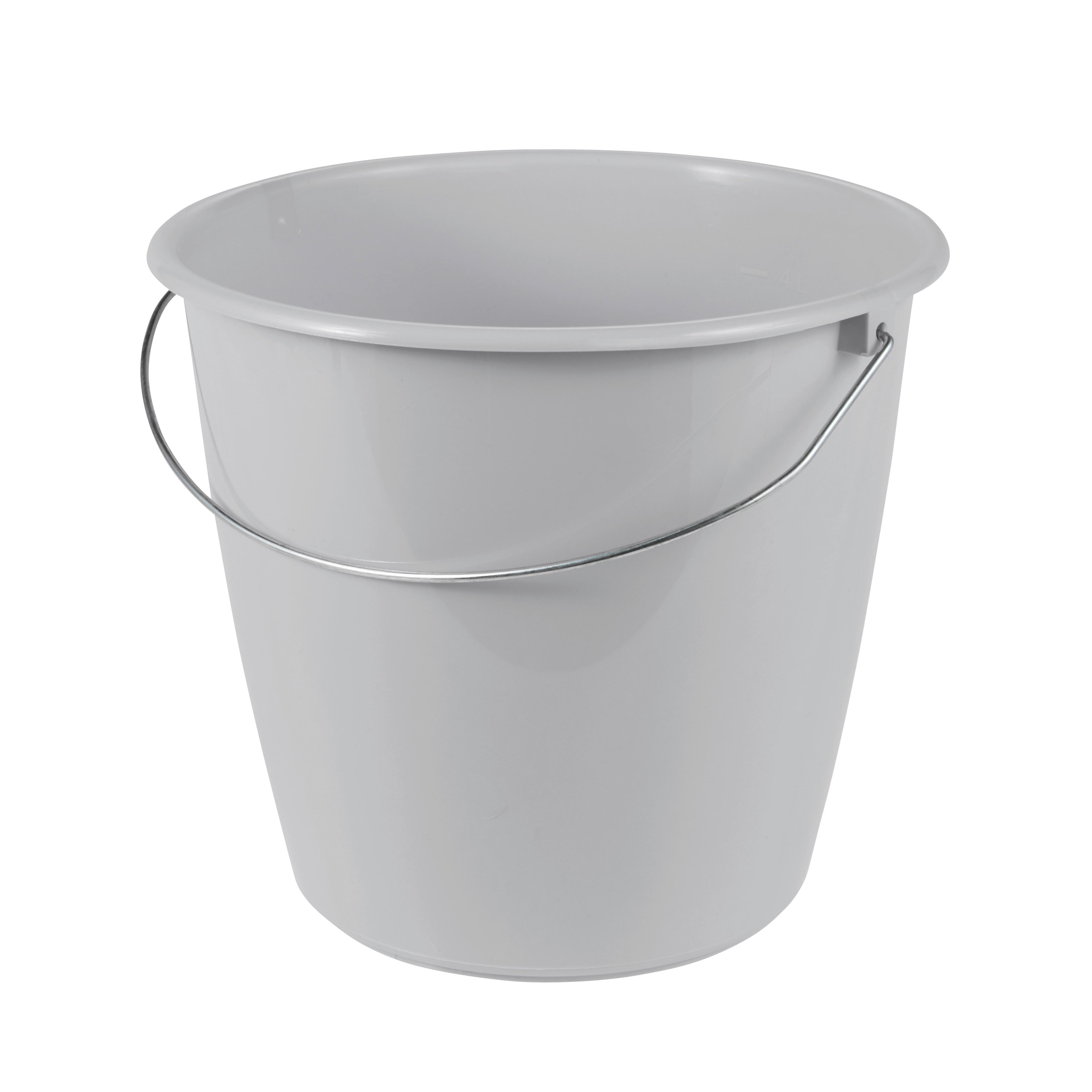 Vödör Erik 5l - szürke, műanyag (24/0/20cm)