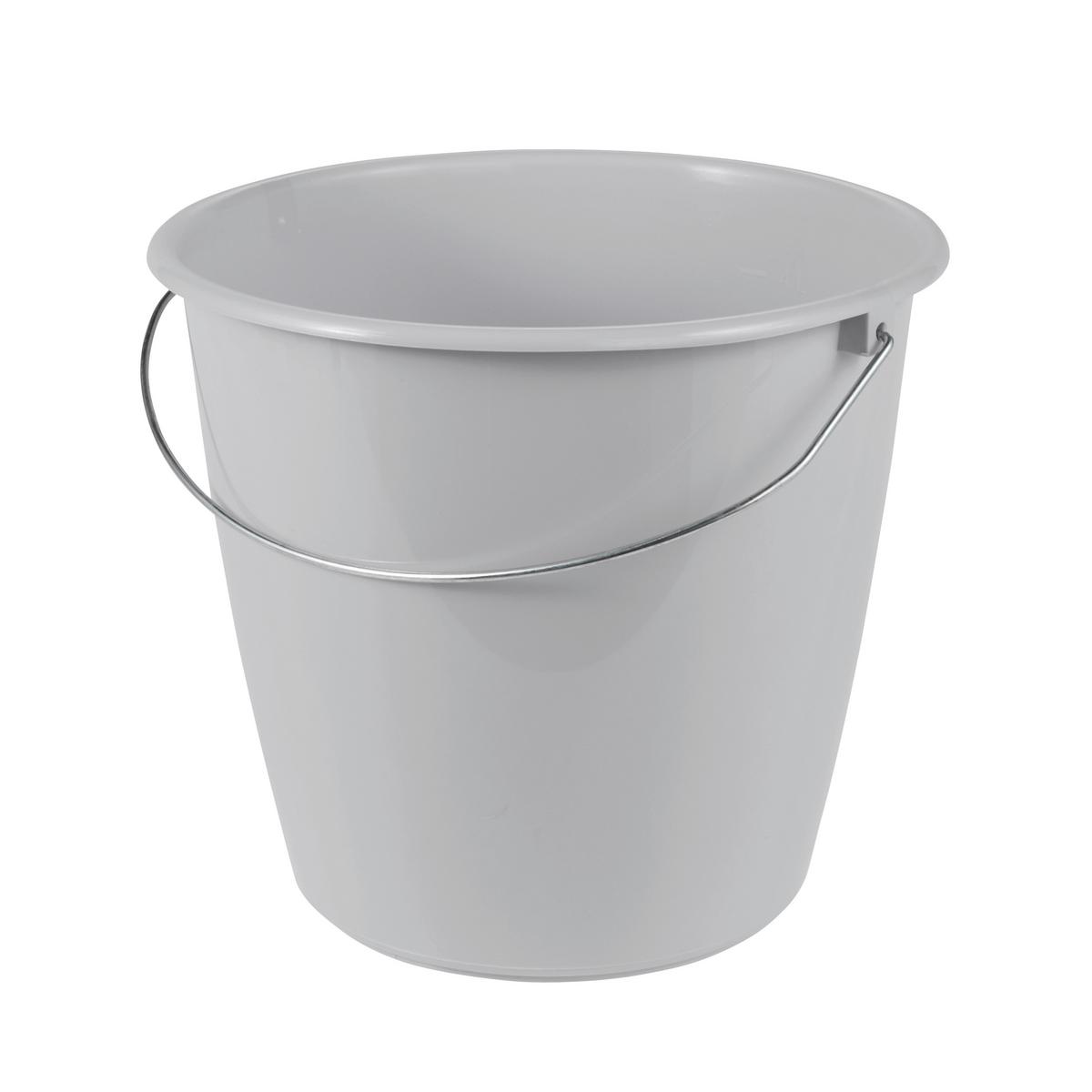 Eimer Erik 5l - Grau, Kunststoff (24/0/20cm)
