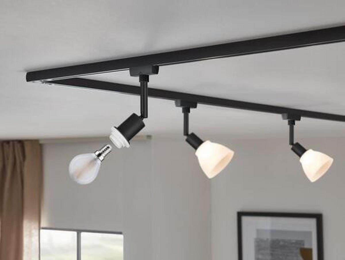 Schienensystem Urail Strahler 96913 Schwarz Matt, 1-Flammig - Schwarz, Design, Kunststoff/Metall (4,4/16,3cm) - Paulmann