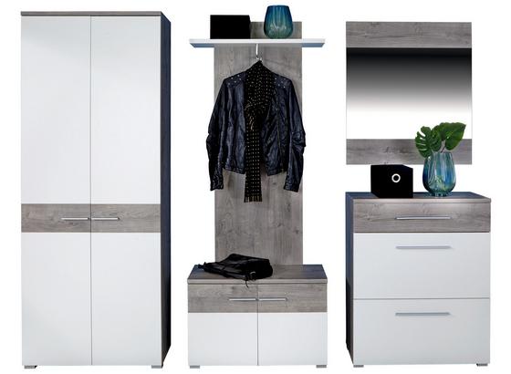 Garderobenkombination Monza New 1 - Eichefarben/Weiß, MODERN, Holzwerkstoff (240/196/36cm) Garderobenkombination Monza New 1 - Eichefarben/Weiß, MODERN, Holzwerkstoff (240/196/36cm)