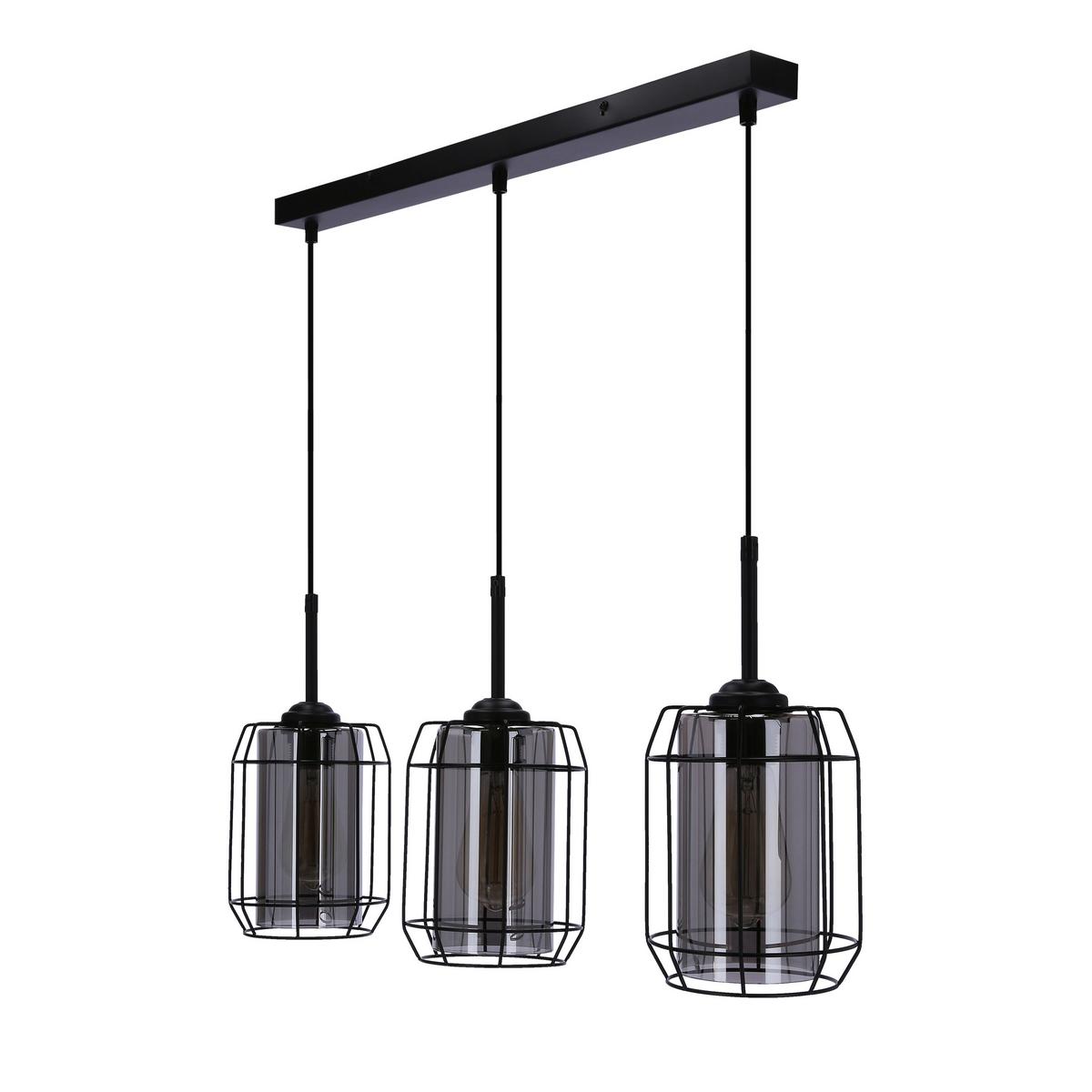 Pendelleuchte 33-084535 Jonera - Schwarz, Design, Metall (67/15/110cm)