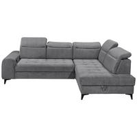 Ecksofa Rockdale Anthrazit S:282x200cm - Anthrazit/Schwarz, KONVENTIONELL, Textil (282/200cm) - MID.YOU