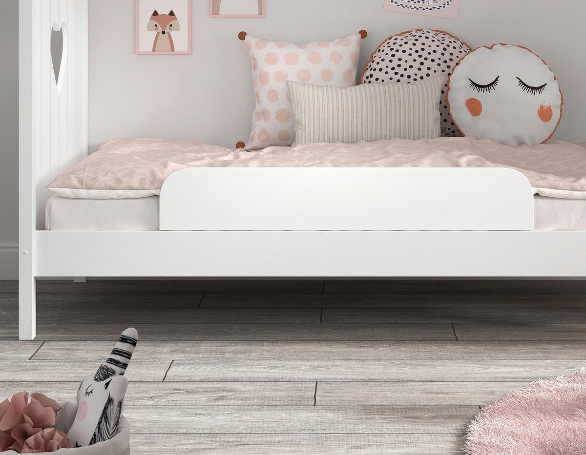 Absturzsicherung Weiß Aufsteckbar - Weiß, Natur, Holzwerkstoff (120/20/1,6cm) - Vipack