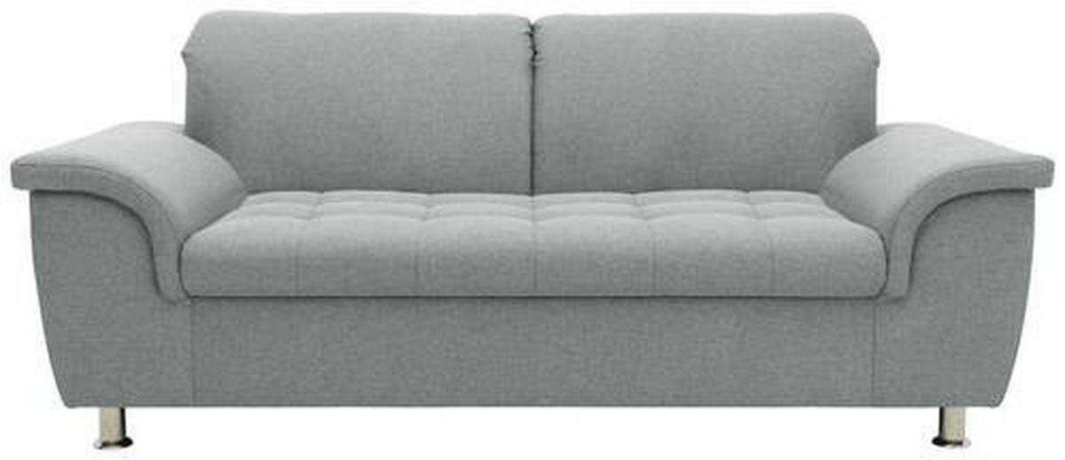 2-sitzer-sofa Kopfteil Verstellbar Franzi Mintgrau - Chromfarben/Mintgrün, KONVENTIONELL, Textil (190/81/105cm) - MID.YOU