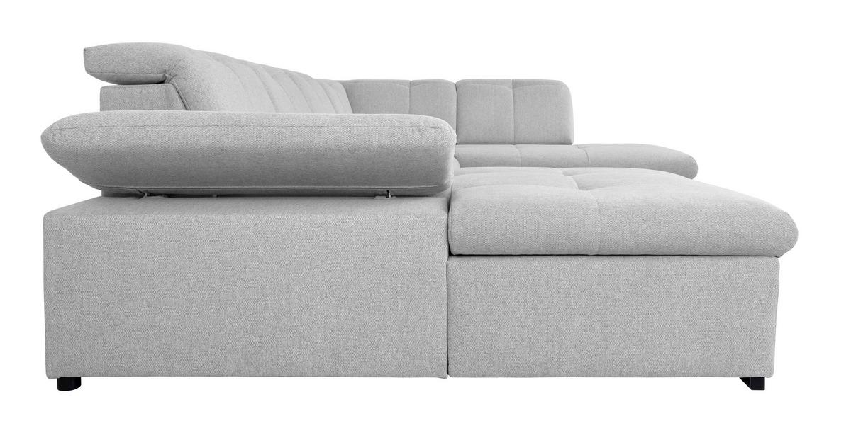 Wohnlandschaft Ramzes Hellgrau U: 173x328x215 cm - Hellgrau/Grau, Design, Textil (173/328/215cm) - MID.YOU