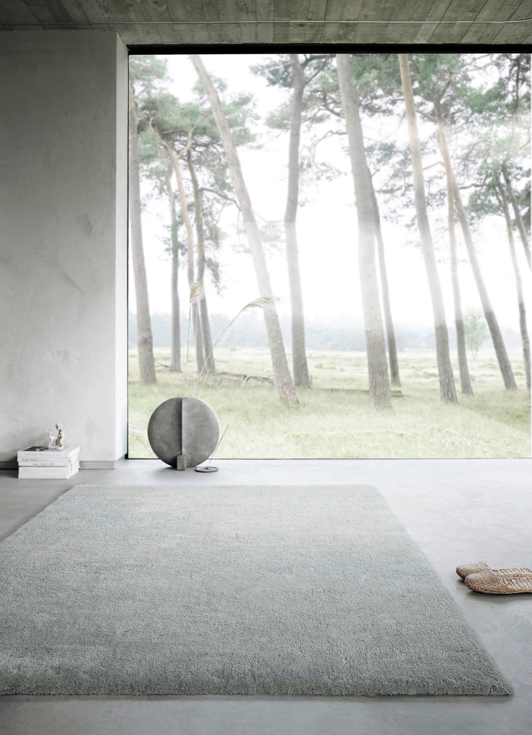 Hochflorteppich Emilia - Grau, Design, Textil (130/190cm) - WECON HOME BASIC