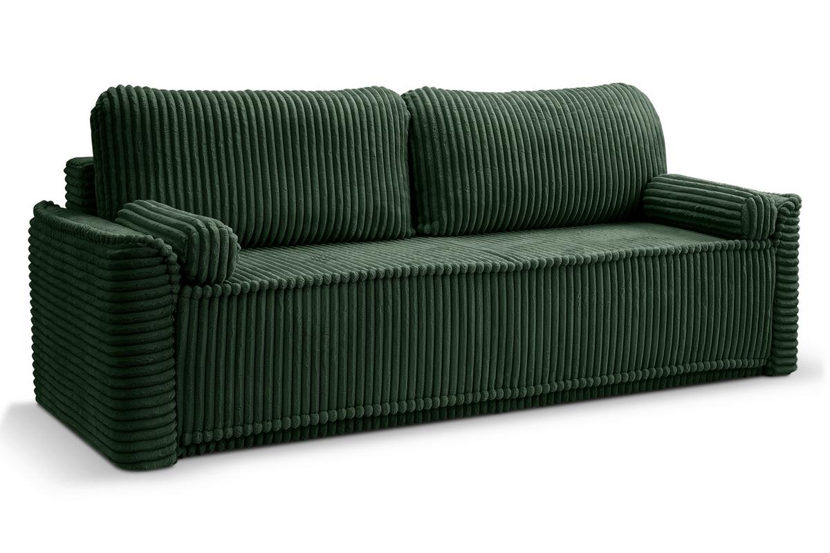 Schlafsofa Grubs Smaragdgrün B: 225cm - Smaragdgrün/Schwarz, Basics, Holz/Textil (225/96/93cm) - MID.YOU