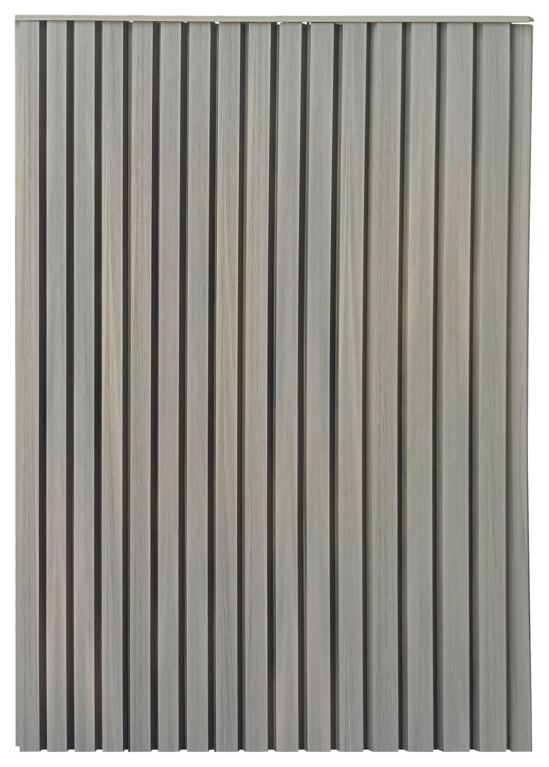 Outdoor Paneel L: 130 cm Wpc Eiche Dunkel Dekor - Eiche dunkel, MODERN, Holzwerkstoff/Kunststoff (130/21,9/2,6cm)