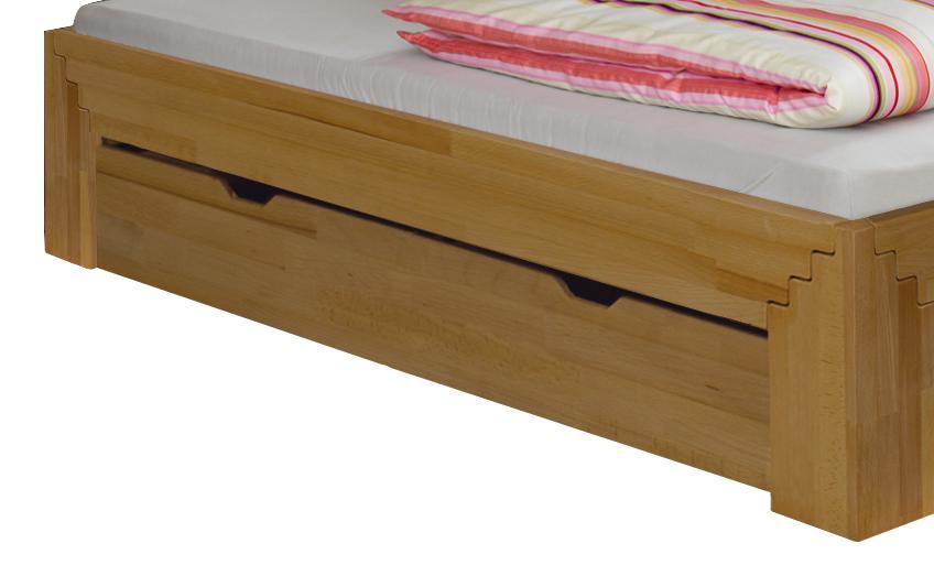 Bettkastenset Jasmina B: 81 cm Buche - Buchefarben/Naturfarben, Design, Holz (81/90/22cm)