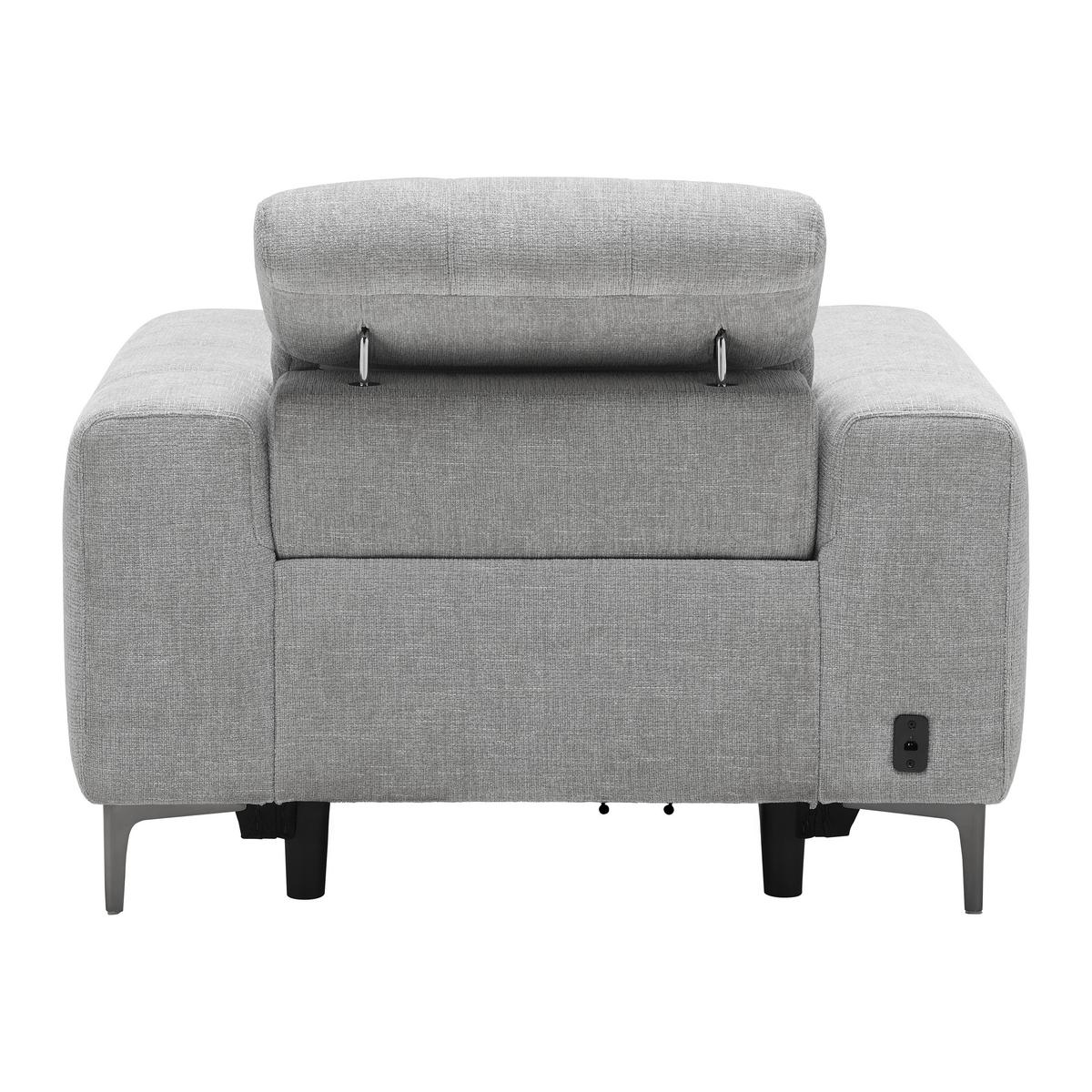 Kreslo ALVARO, sivý zamat, relax.funkcia - sivá/tmavosivá, Modern, kov/drevo (115/79/109cm) - Mömax