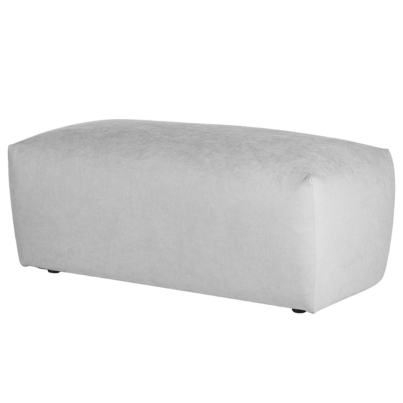 Hocker Bolt, Grau B: 102 Cm - Schwarz/Grau, MODERN, Textil (102/41/52cm) - Trendmanufaktur