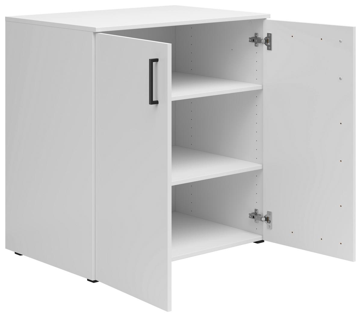 Kommode Multi, Cabinet 2 Doors, S588- - Anthrazit/Weiß, MODERN, Holzwerkstoff (80/83/52cm)
