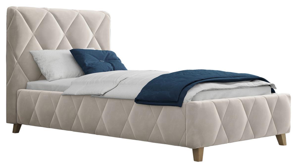 Polsterbett Trivio 100x200 Cm Creme - Creme, MODERN, Holz/Holzwerkstoff (100/200cm) - MID.YOU