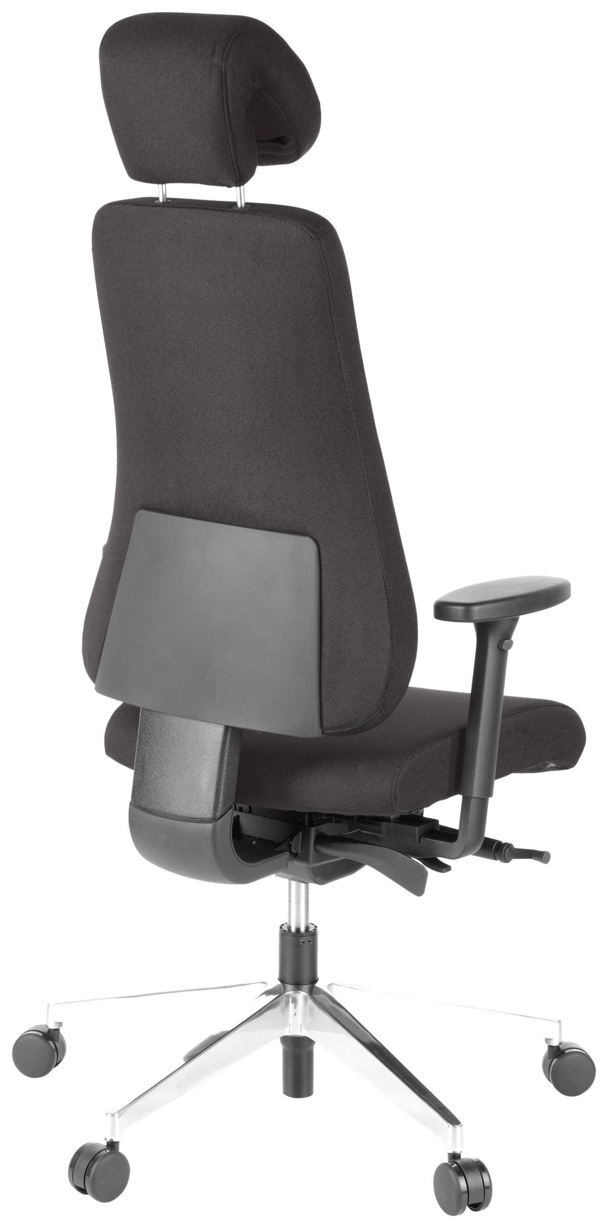 Drehstuhl Pro-Tec 400 Schwarz - Schwarz, MODERN, Kunststoff/Textil (70/148/65cm) - MID.YOU
