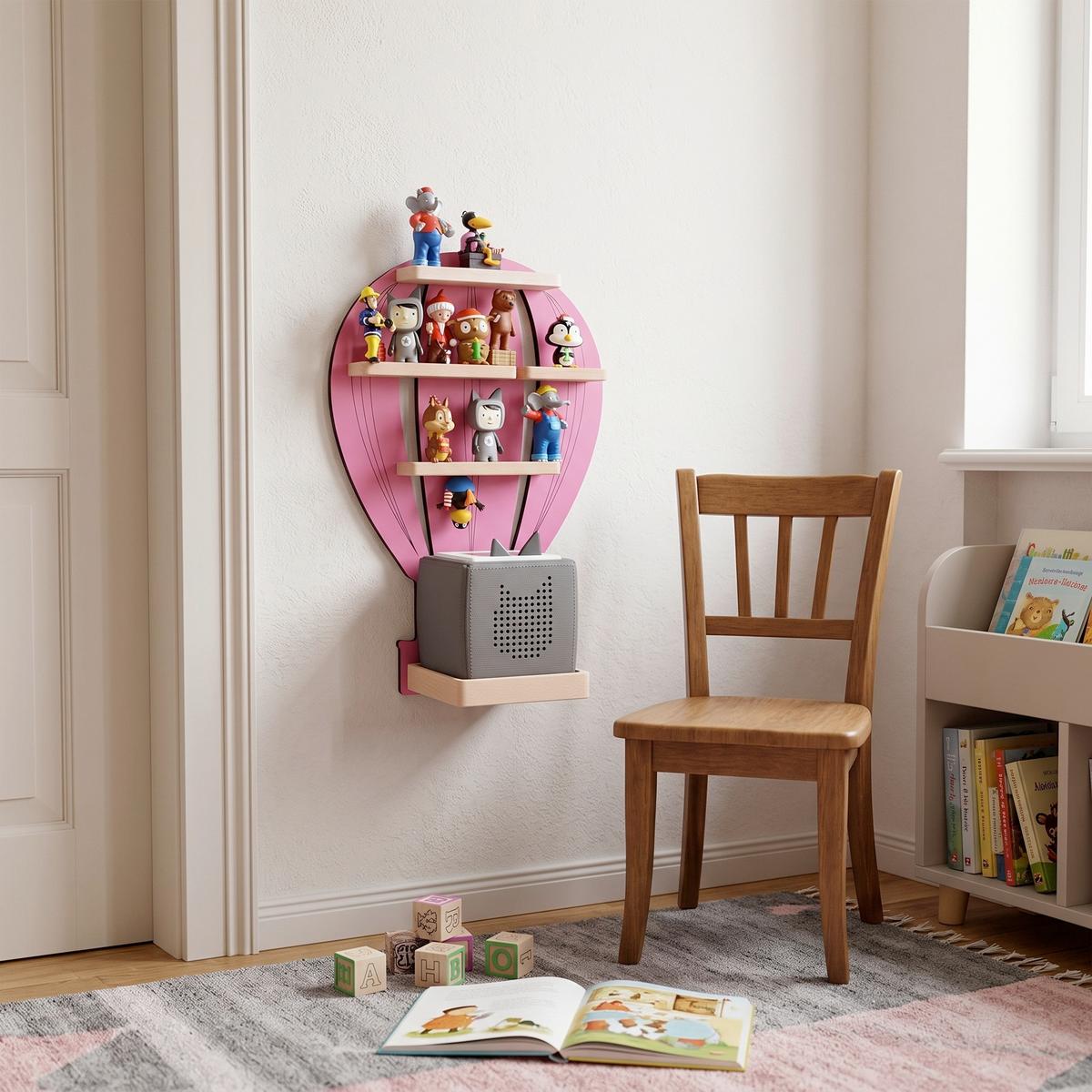 Kinderregal Boarti Rosa B: 30 cm - Rosa, MODERN, Holzwerkstoff (30/48/19cm) - Livetastic