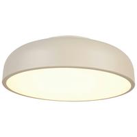 STROPNÍ LED SVÍTIDLO MIKE - bílá/pískové barvy, Moderní, kov/plast (35/35/11cm) - Mömax