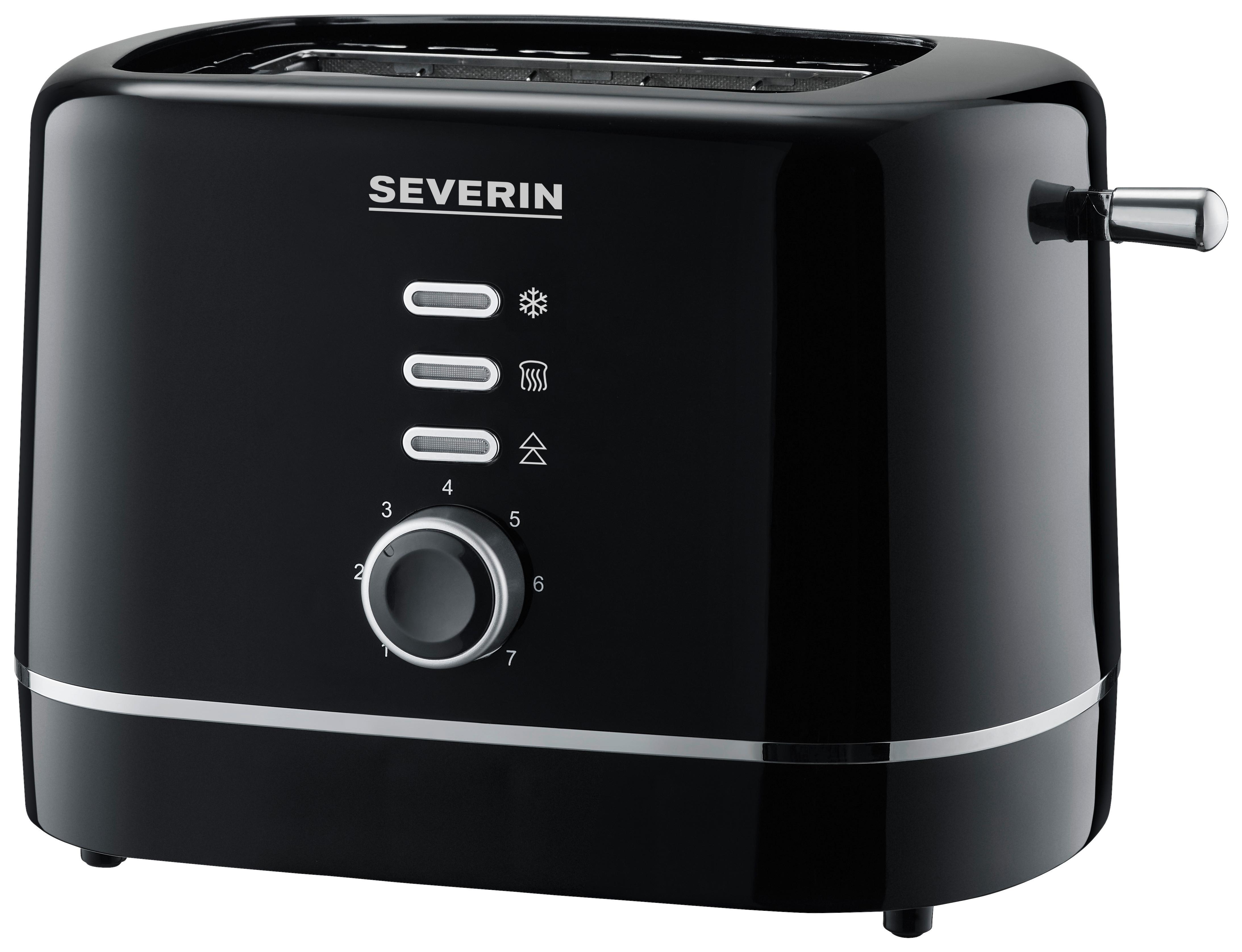 Toaster At 4321 mit Auftaufunktion - Schwarz, Basics, Kunststoff/Metall (15,5/16,5/29cm) - Severin
