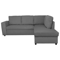 Ecksofa mit Schlaffunktion Toulouse anthrazit, 224x206cm - Anthrazit/Schwarz, Trend, Holz/Holzwerkstoff (224/206cm)
