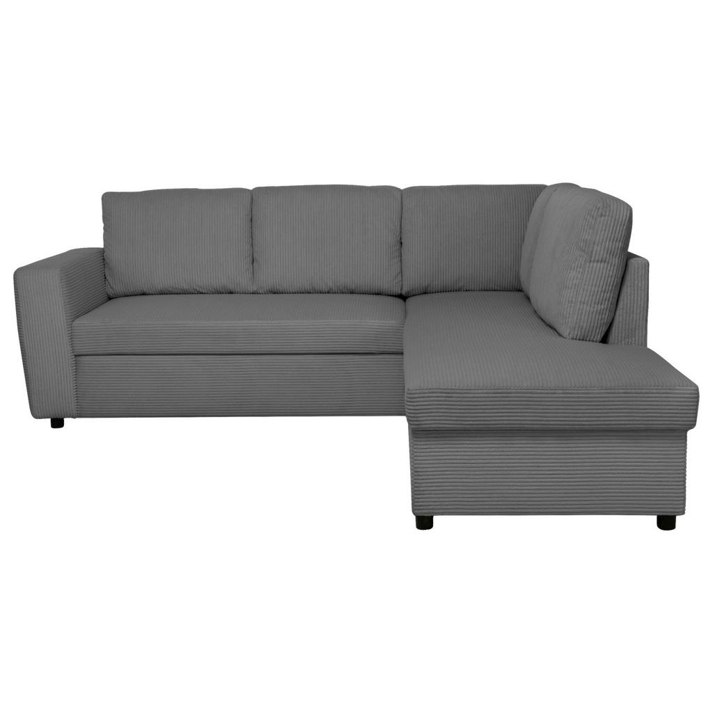 Ecksofa mit Schlaffunktion Toulouse anthrazit, 224x206cm