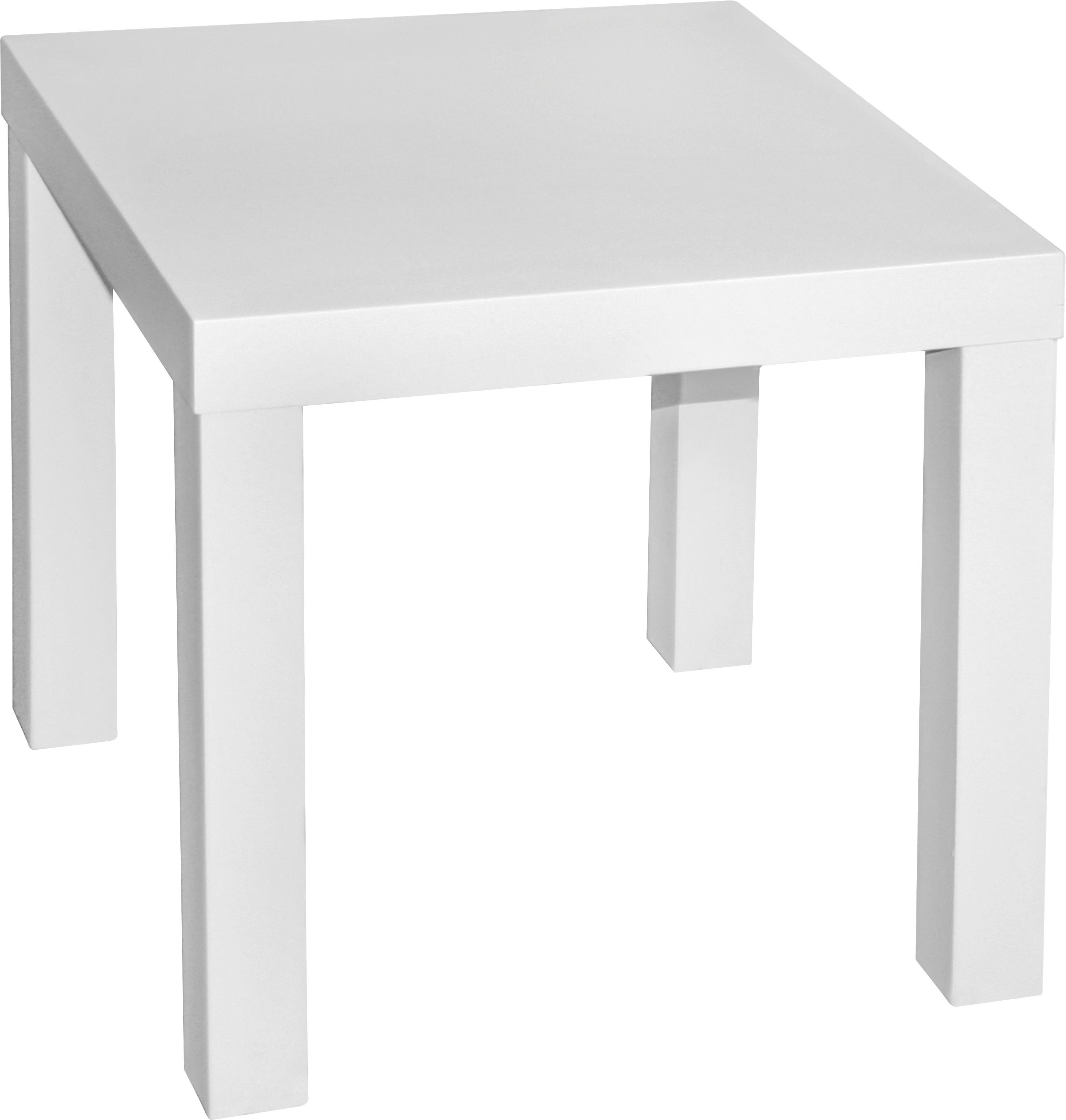 Beistelltisch Normen, Weiß - Weiß, MODERN, Holzwerkstoff (39/39/40cm)