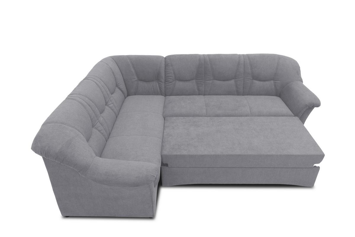 Ecksofa Sarafina Dunkelgrau S: 190x240 Cm - Dunkelgrau/Schwarz, KONVENTIONELL, Textil (190/240cm) - MID.YOU