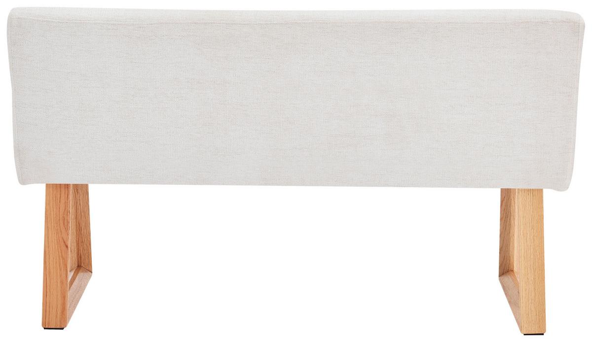 Sitzbank Linnea Eichefarben/Beige B: 140 cm - Eichefarben/Beige, MODERN, Holz/Textil (140/82/61cm) - Livetastic