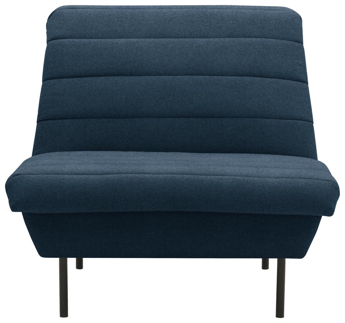 Sessel Looks Ix - Schwarz/Dunkelblau, Design, Textil (92/92/103cm) - LOOKS by W.Joop