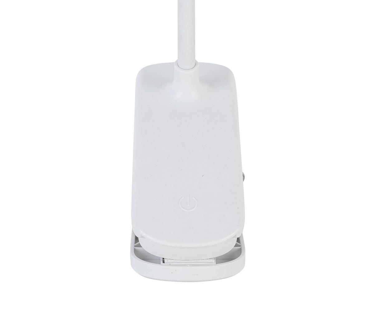 Íróasztallámpa Lida - fehér, Modern, műanyag/fém (12/10/45cm) - Luca Bessoni