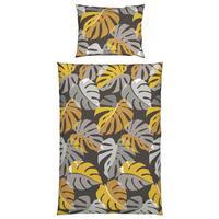 Ágyneműhuzat-garnitúra Paula - sárga/szürke, Modern, textil (140/200cm) - Luca Bessoni