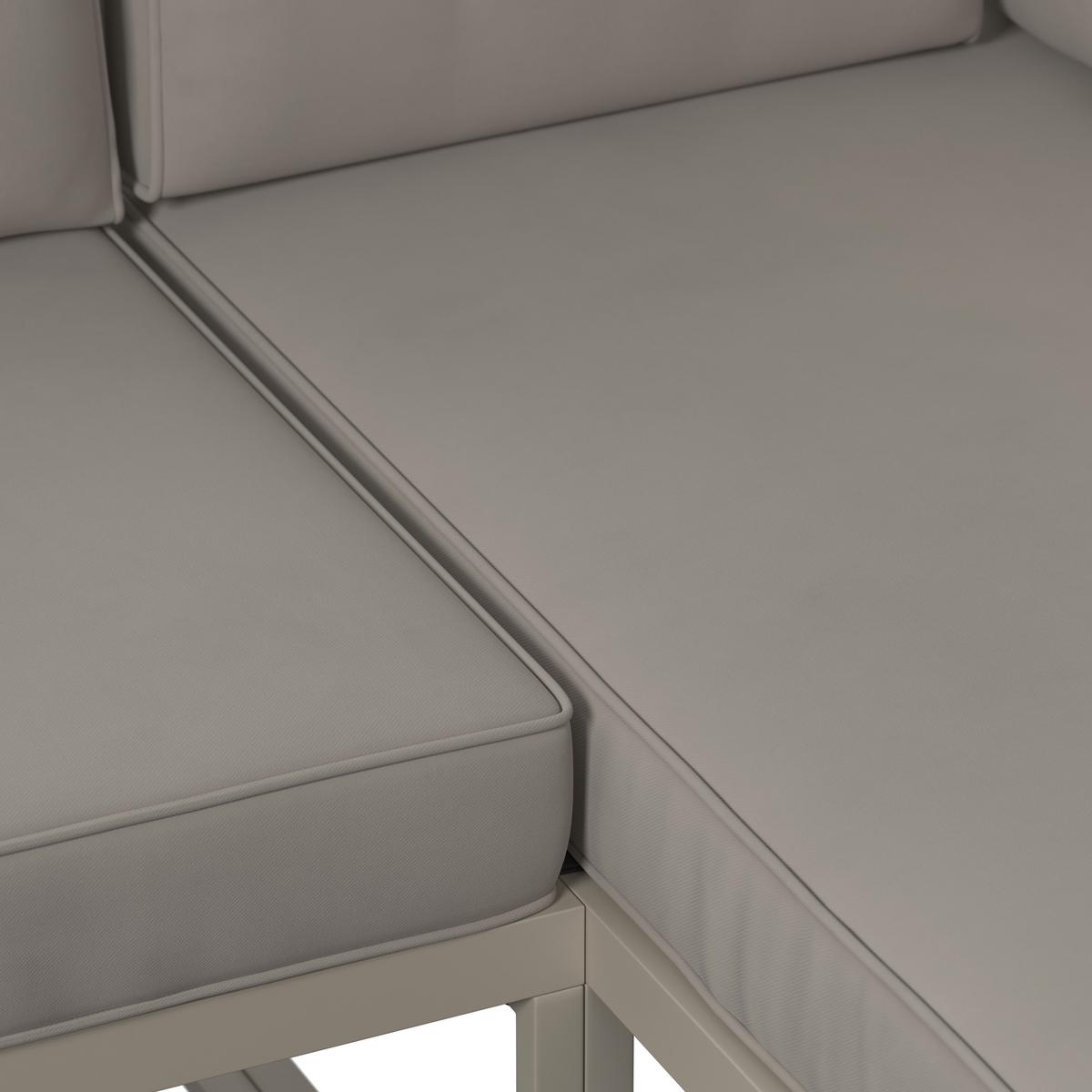Loungegarnitur Noosa - Gelb/Creme, MODERN, Textil/Metall (132/69/71.5cm) - Beldano