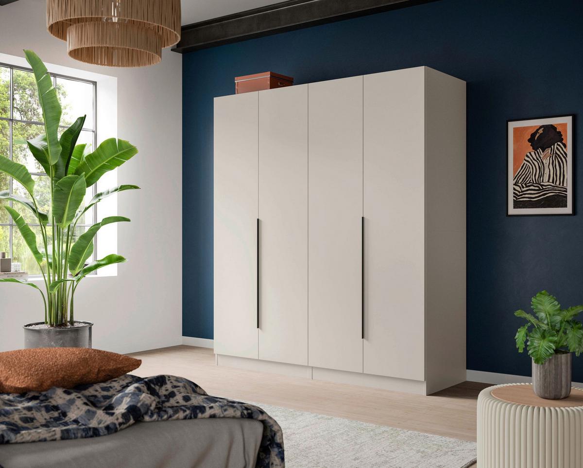 DREHTÜRENSCHRANK Kopenhagen Kaschmir B: 160cm - Kaschmir, MODERN, Holzwerkstoff (160/181/52cm) - Livetastic