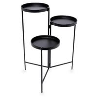 Blumenständer Selma - Schwarz, Basics, Metall (45,5cm)