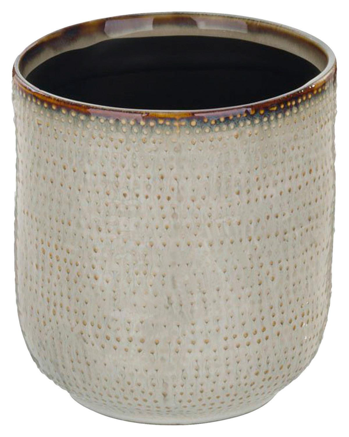 Obal na květináč MOOD - béžová, keramika (12,5/13cm) - Mömax