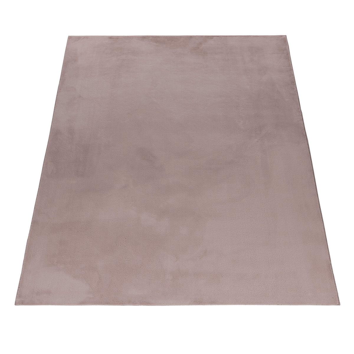Hochflorteppich, Beige, F:20mm Pouffy - Beige, Basics, Textil (60/110cm)