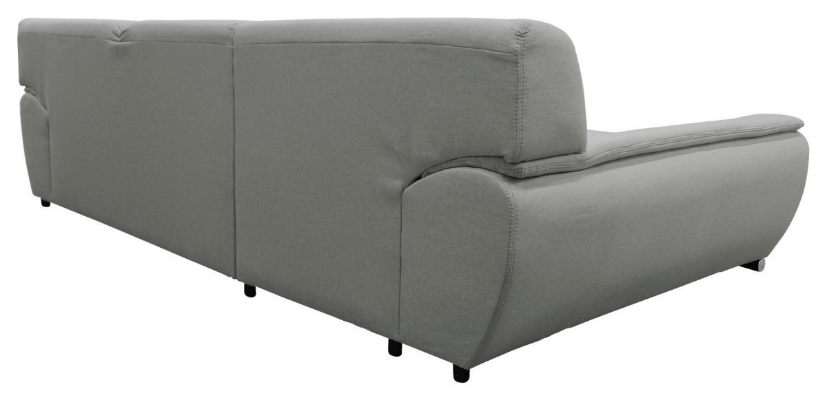 Ecksofa Mit Schlaffunktion Veratti Blau - Silberfarben/Hellgrau, Design, Textil (167/281cm) - MID.YOU