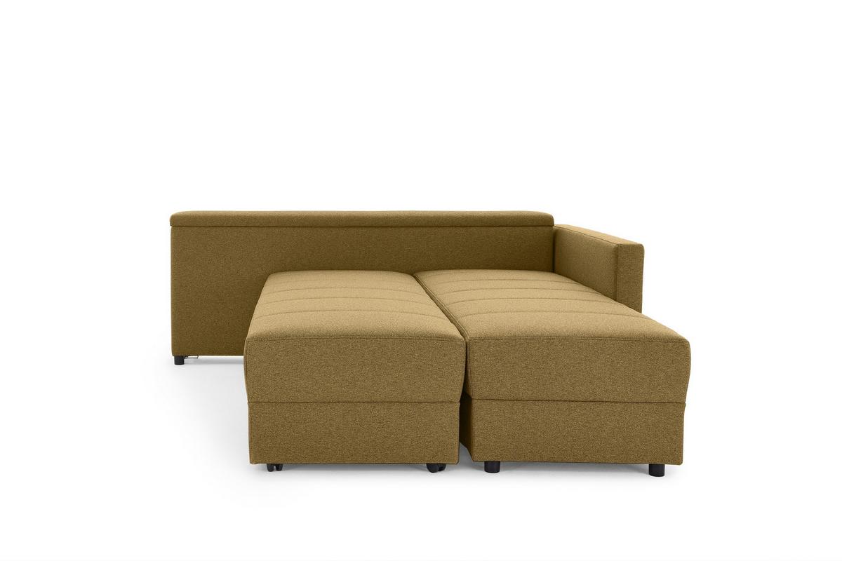Ecksofa Looks IIi - Messingfarben/Schwarz, Design, Textil (229/287cm) - LOOKS by W.Joop