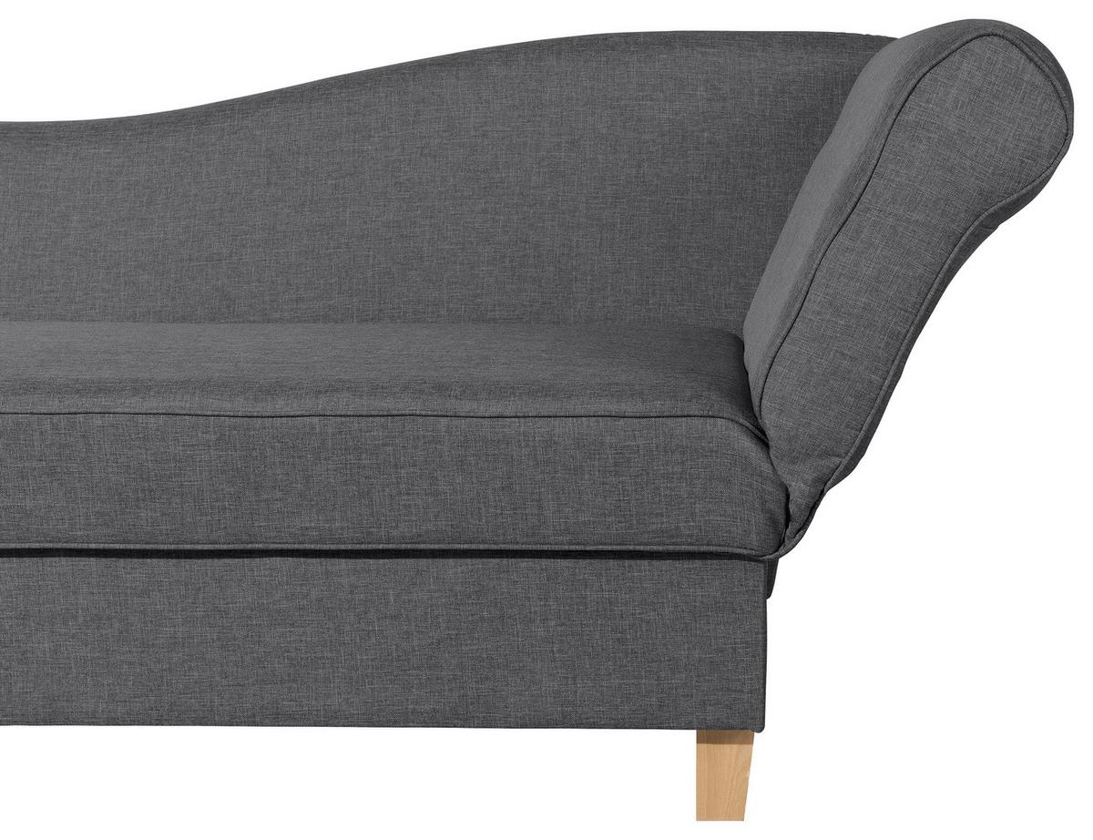 Récamiere Selma In Graphitfarben B: 190 cm - Buchefarben/Graphitfarben, Design, Textil (190/82/88cm) - Max Winzer