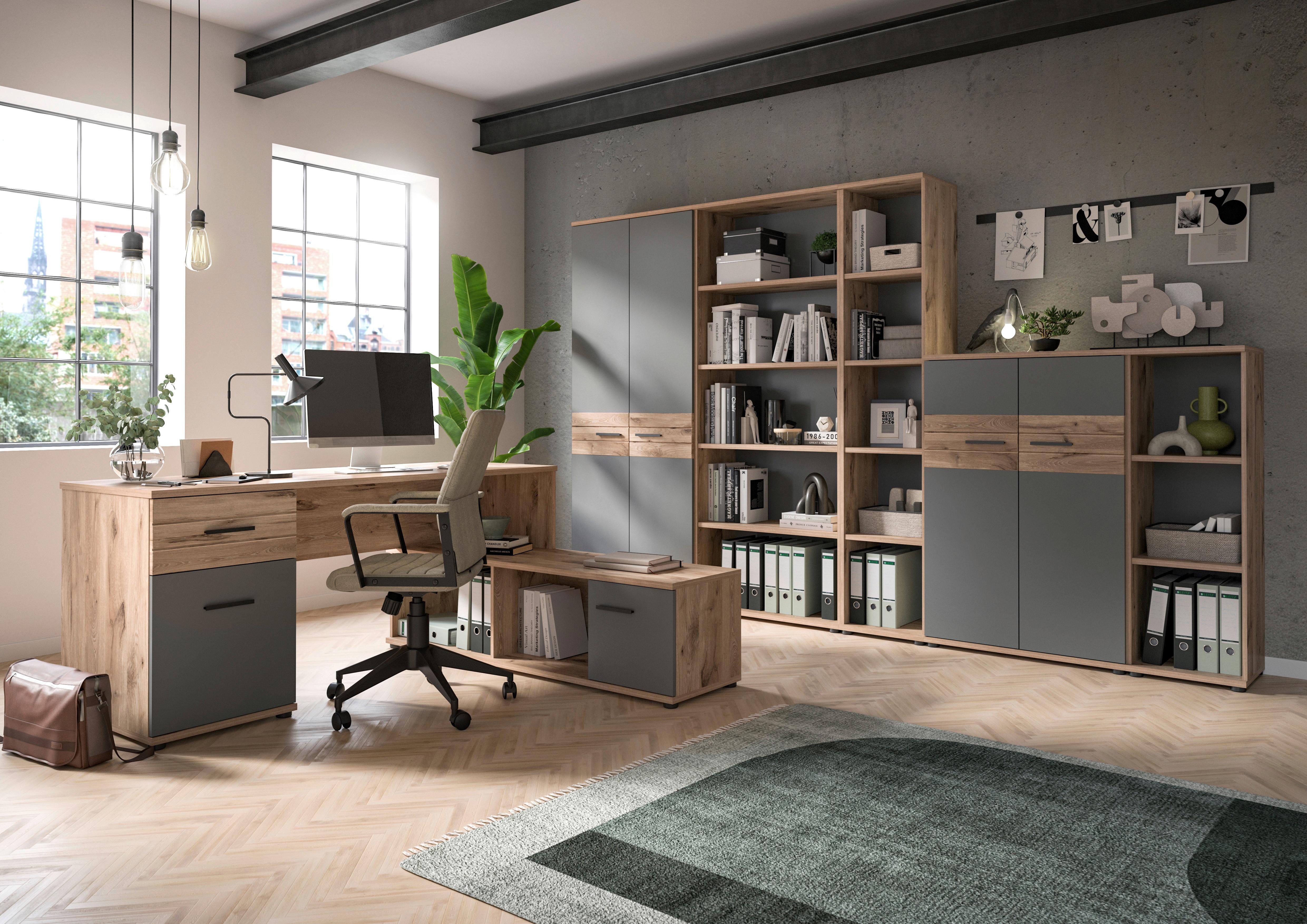 Mason B: 80 cm Nox Oak Mason - Holzwerkstoff (80/199/37cm) - MID.YOU