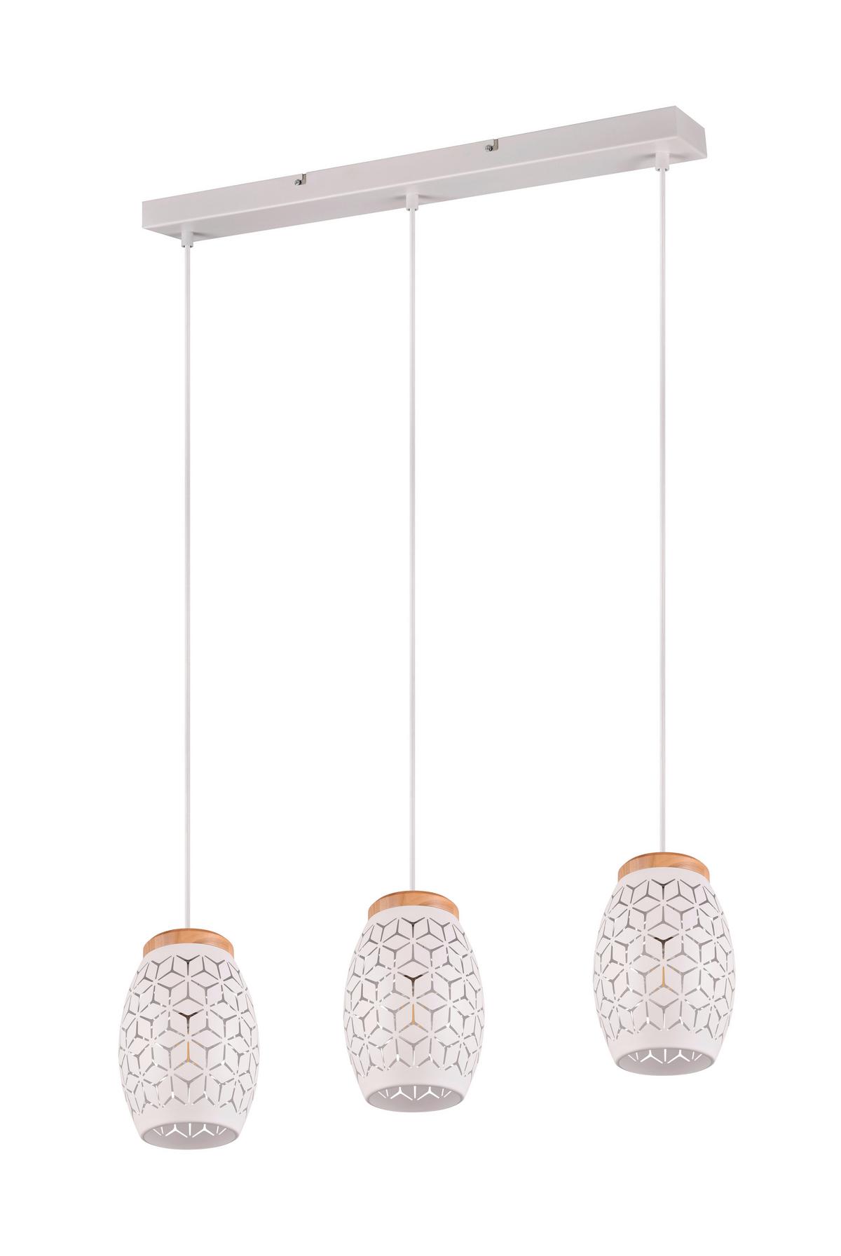 Hängeleuchte R31573031 Bidar - Weiß, KONVENTIONELL, Metall (71/15/150cm)