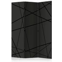 Paravent Anthrazit Schwarz B: 135 Cm - Anthrazit/Schwarz, Basics, Holz/Kunststoff (135/172/3cm) - artgeist