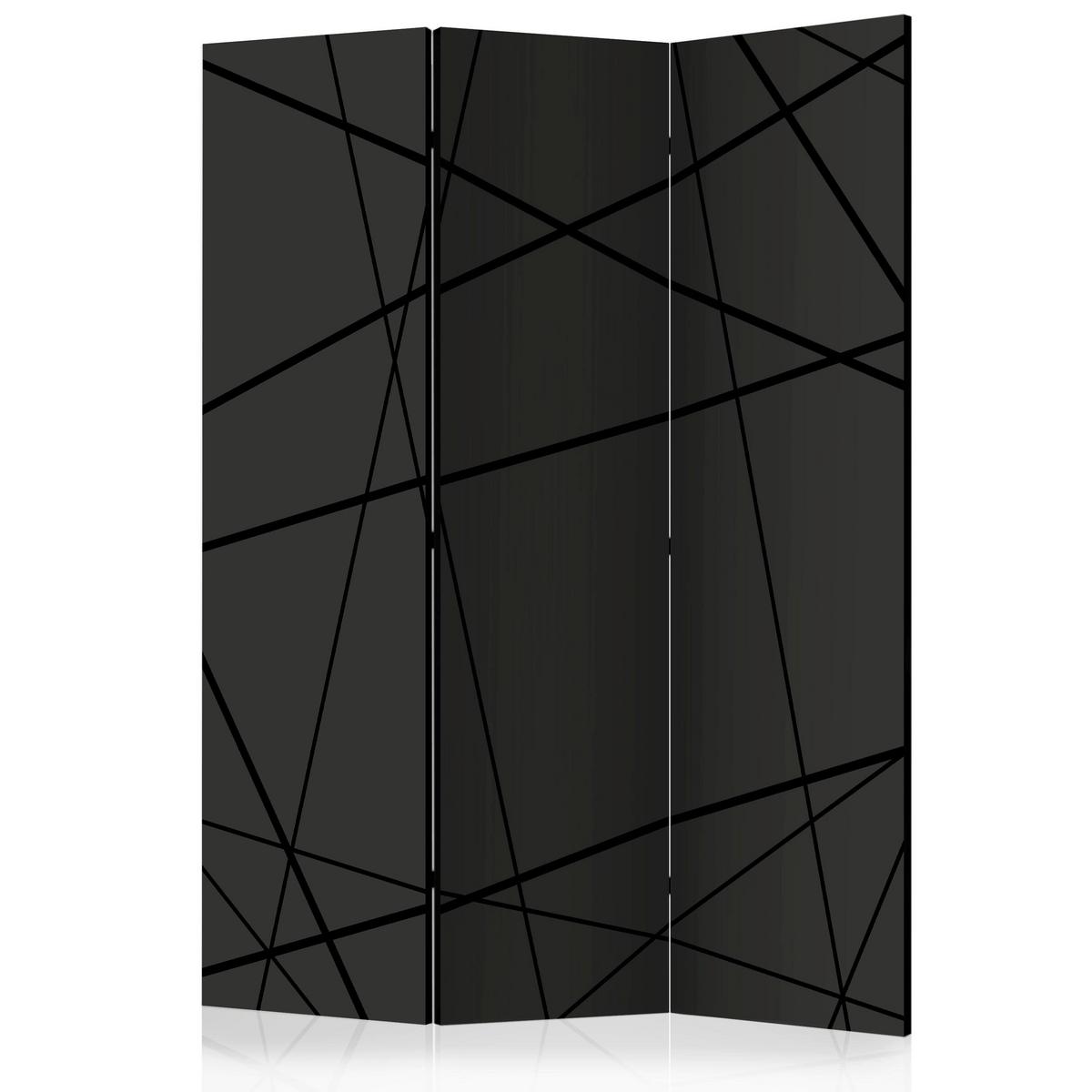 Paravent Anthrazit Schwarz B: 135 Cm - Anthrazit/Schwarz, Basics, Holz/Kunststoff (135/172/3cm) - artgeist