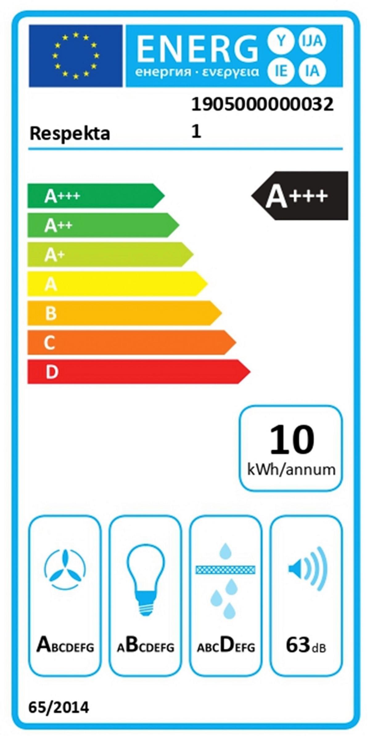 DUNSTABZUGSHAUBE Edelstahlfarben B: 89,5cm - Edelstahlfarben, Trend, Glas/Metall (89,5/65/60cm) - Respekta