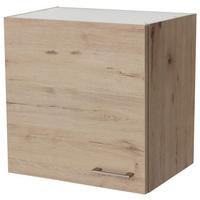 Kuchyňská horní skříňka RIVA H60 60cm - dub San Remo/barvy nerez oceli, Moderní, kov/kompozitní dřevo (60/54,8/32cm)