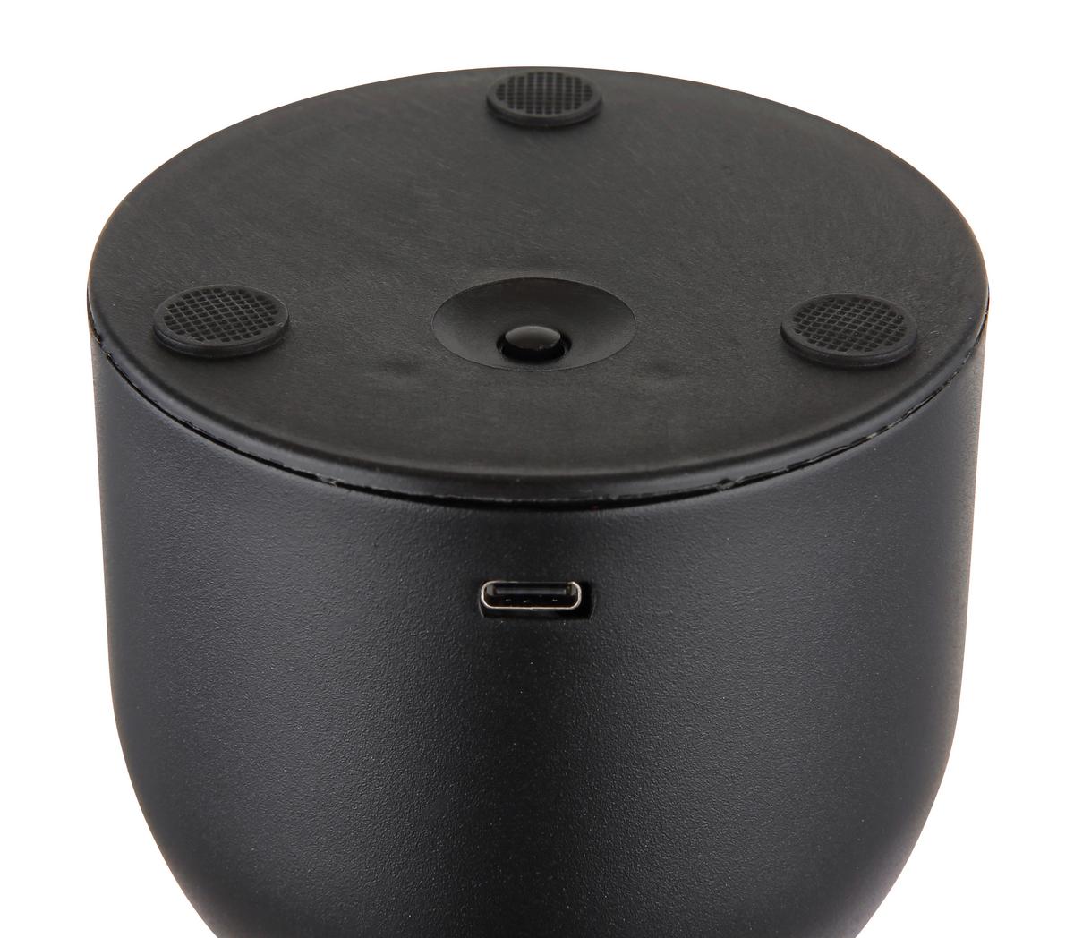 Akku-tischleuchte 21007s - Klar/Schwarz, Basics, Kunststoff/Metall (10,5/20cm) - Globo