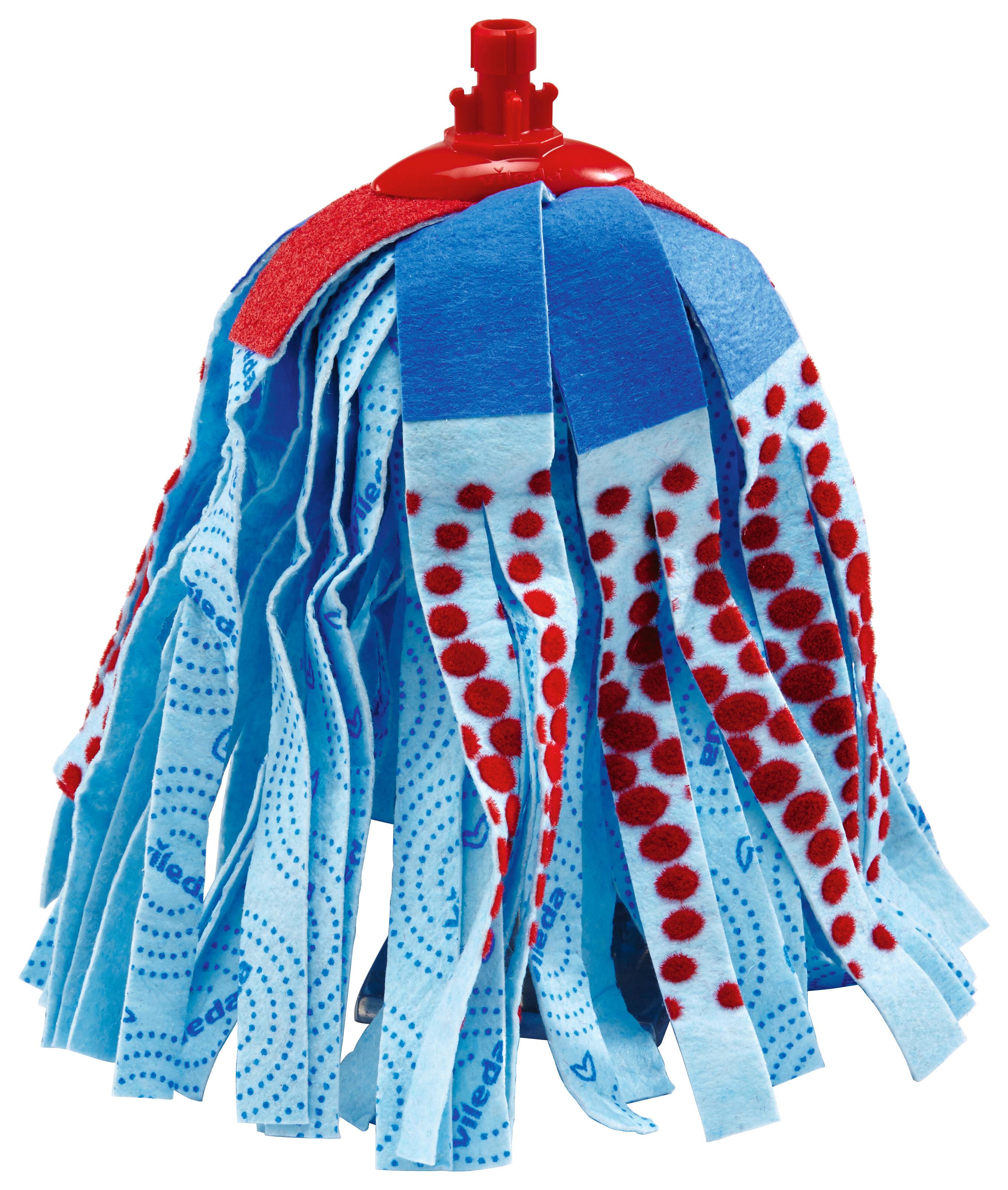 Ersatzmopp Vileda-Wischmop - Blau, Basics, Textil (15/7/37cm) - Vileda
