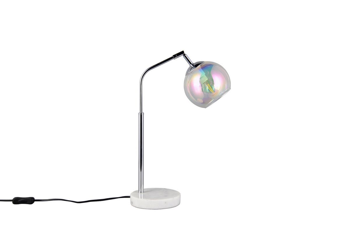 Tischleuchte 516900106 Paxton - Chromfarben, Design, Glas/Metall (28/15/45cm) - Trio Leuchten