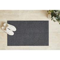 DVEŘNÍ ROHOŽKA YUKON - tmavě šedá, Basics, plast (40/60cm)